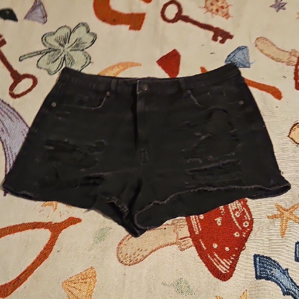 American Eagle Outfitters Black Jean Shorts